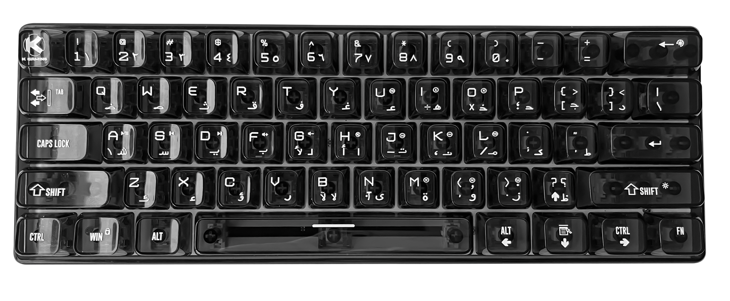KGAMING (BKB610-CB) Echo Forge Tri-Model Gaming Keyboard CREAM BLUE