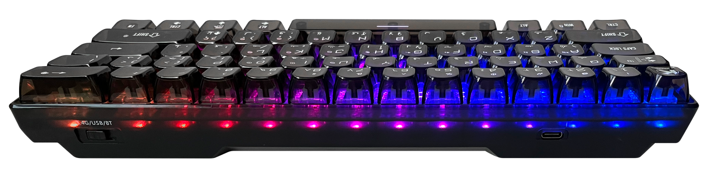 KGAMING (BKB610-CB) Echo Forge Tri-Model Gaming Keyboard CREAM BLUE