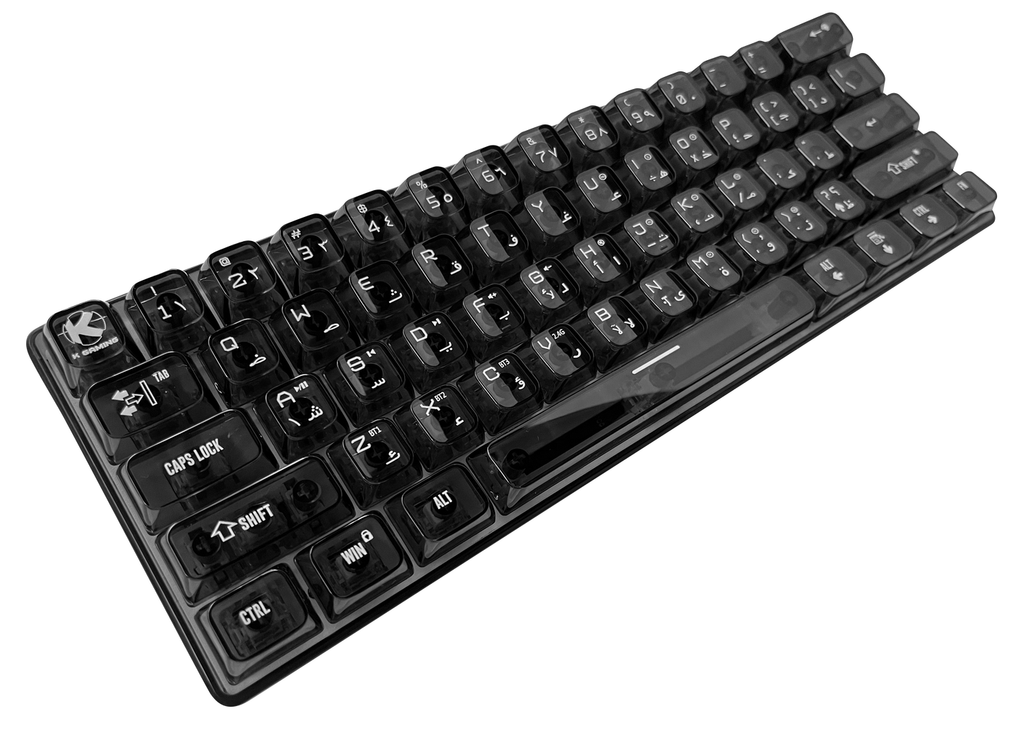 KGAMING (BKB610-CY) Echo Forge Tri-Model Gaming Keyboard CREAM YEELOW