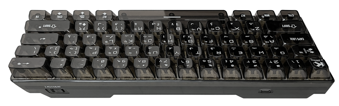 KGAMING (BKB610-CY) Echo Forge Tri-Model Gaming Keyboard CREAM YEELOW