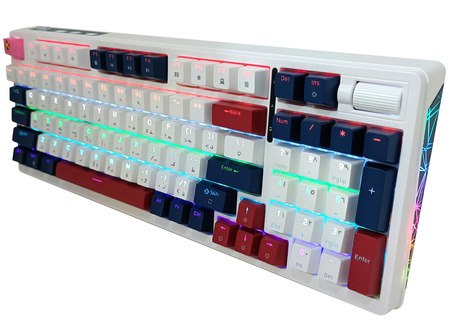 KGAMING (C-MKB96-CY) Arctic Rift Tri-Mode Gaming Keyboard Cream Yellow