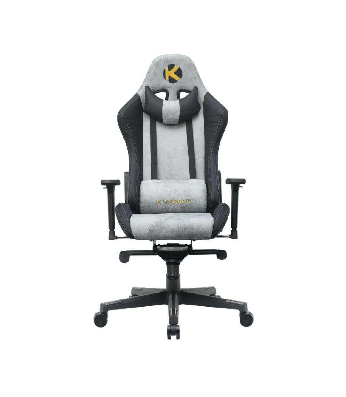 KGAMING SHIELD GAMER CHAIR GREY with BLACK (KW-G6163-1)