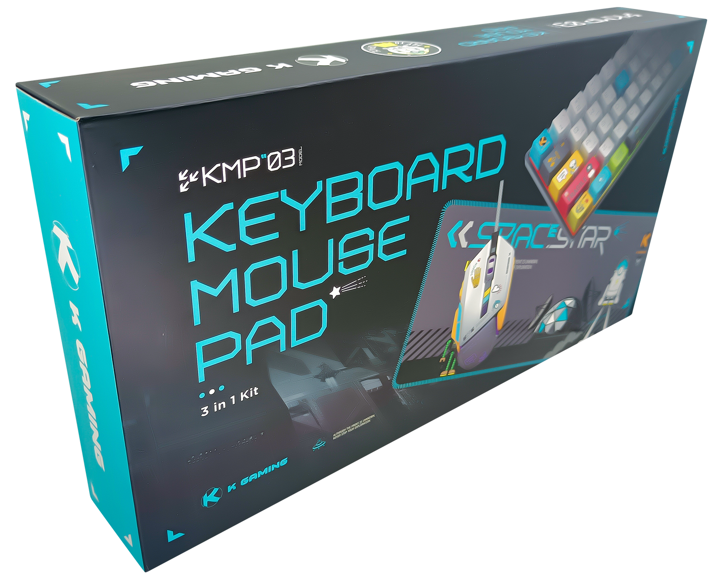 KGAMING (KMP03-B) 3 in 1 Combo Pack (Mouse,Mousepad,Keyboard Blue Switch)