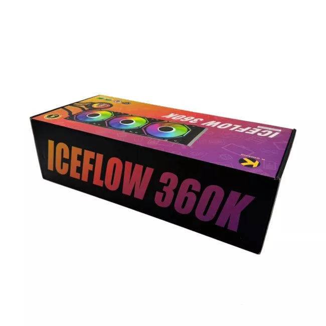 KGaming ICEFLOW 360K AIO Liquid Cooler ARGB Black