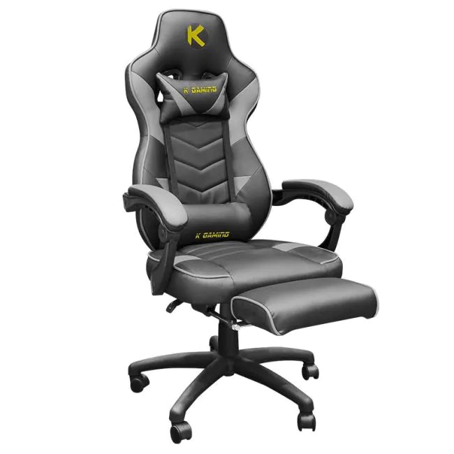 KGaming WTS227 Gaming Chair - Black & Grey