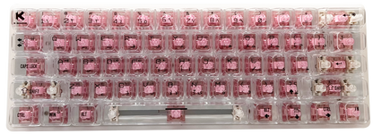 KGAMING (BKB610W-JP) Echo Forge Tri-Model Gaming Keyboard JELLY PINK