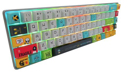 KGAMING (C-K29-CY) Space Star Tri-Mode Gaming Keyboard Cream Yellow