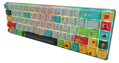 KGAMING (C-K29-JP) Space Star Tri-Mode Gaming Keyboard Jelly Pink