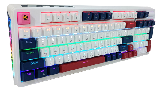 KGAMING (C-MKB96-CY) Arctic Rift Tri-Mode Gaming Keyboard Cream Yellow