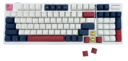 KGAMING (C-MKB96-CY) Arctic Rift Tri-Mode Gaming Keyboard Cream Yellow