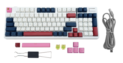 KGAMING (C-MKB96-CY) Arctic Rift Tri-Mode Gaming Keyboard Cream Yellow