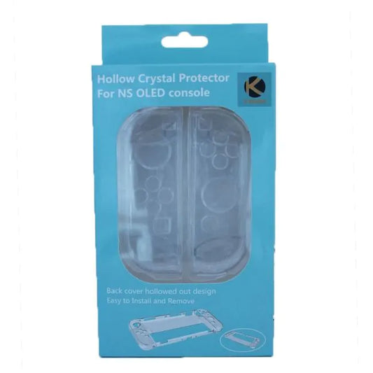 K Gaming Switch OLED Hollow Protective Cover Crystal Transparent