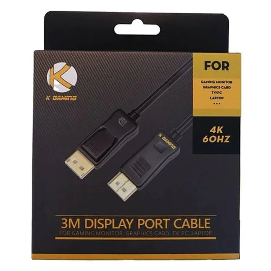 K Gaming 4K 60Hz DP to DP Cable - 3M