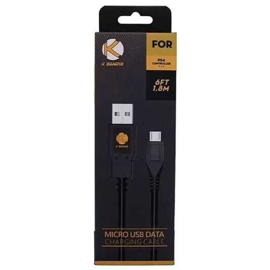 K Gaming PS4 Controller USB Charger Cable - 1.8M