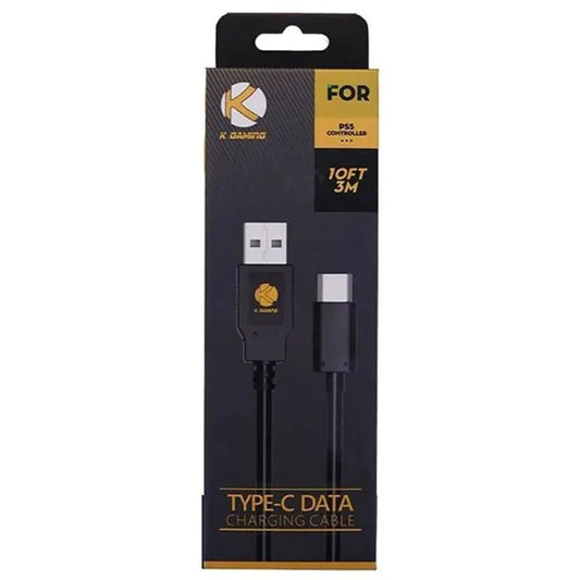 K Gaming PS5 Controller USB Charger Cable - 3M