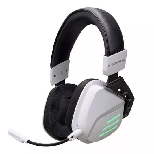 K Gaming K20 Tri-Mode Connectivity Wireless Gaming Headset - Black & White