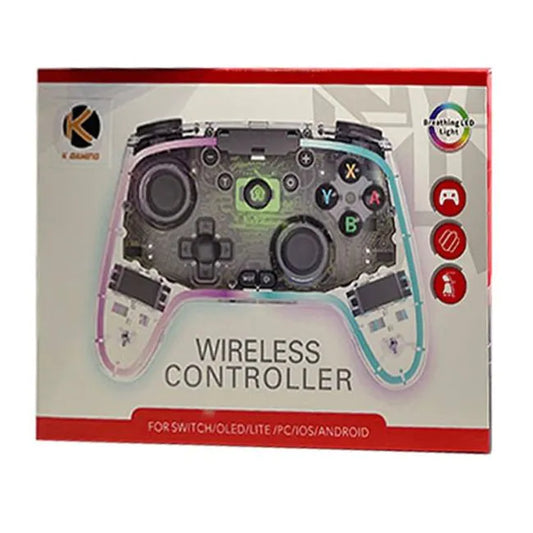 K Gaming LED breathing lighting Wireless controller for Switch Lite /PC