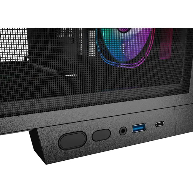 KGAMING PC CASE BLACK HD AUDIO WITH 4PCS M9-M-INFINITY ARGB FANS (245-3-B)