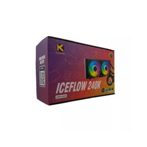 KGaming ICEFLOW 240K AIO Liquid Cooler ARGB Black