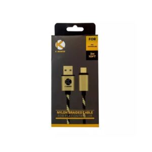 KGaming Nylon Braided Micro USB Cable for PS4 Controller - 3M